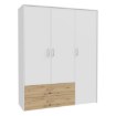 Forte Шкаф 150 см с ящиками Culgoa, белый/дуб Artisan, CUGS831-C853 - Home Club, изображение 4