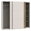 Forte Шкаф с раздвижными дверцами 220 см Waikato, песочный, WKTS92316-M902 - Home Club, изображение 5