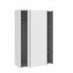 Forte Розсувна шафа 120 см Ozzula, біла, OZLS722X10-120 - Home Club, зображення 3