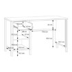Forte Письмовий стіл L, JTNB121-M635 - Home Club, зображення 7