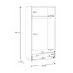 Forte Шафа для одягу L/P, OKYS821-Q344 - Home Club, зображення 10