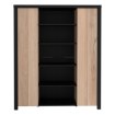 Forte Вітрина 130 см Black Hill Слива Comano/Чорний, BLHV5311-C876 - Home Club, зображення 2