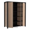Forte Вітрина 130 см Black Hill Слива Comano/Чорний, BLHV5311-C876 - Home Club, зображення 5