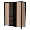 Forte Вітрина 130 см Black Hill Слива Comano/Чорний, BLHV5311-C876 - Home Club, зображення 6