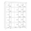 Forte Вітрина 130 см Black Hill Слива Comano/Чорний, BLHV5311-C876 - Home Club, зображення 8