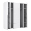 Forte Шафа 200 см Narago, біла, NRGS32511-120 - Home Club, зображення 5