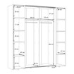 Forte Шафа 200 см Narago, біла, NRGS32511-120 - Home Club, зображення 7