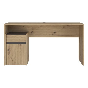 Forte Письмовий стіл 140x55 см із шухлядою та шафкою Modultrick, дуб Artisan/графіт, MDUB112-C827 - Home Club