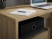 Forte Письмовий стіл 140x55 см із шухлядою та шафкою Modultrick, дуб Artisan/графіт, MDUB112-C827 - Home Club, зображення 6