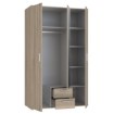 Forte Шкаф с зеркалом и ящиками, 120 см, дуб «Сонома», NNS83S-D30F - Home Club, изображение 5