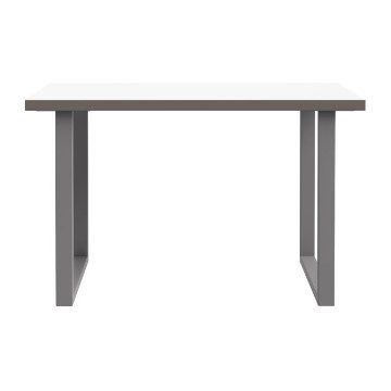 Forte Письмовий стіл 120x75 см Keflavik, білий/графітовий, KFLB211-120-940 - Home Club