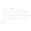 Forte Тумба під телевізор 100 см Helppo Дуб Artisan/Чорний, FINBNT12-M709 - Home Club, зображення 4