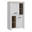 Forte Шафа 90 см Elara Білий/Дуб Біанко, ERXS413-C586 - Home Club, зображення 3