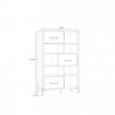 Forte Стіла «лофт» 95 см Oriental Tree Дуб Bartex/Чорний, HUDR424-M524 - Home Club, зображення 4