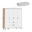 Forte Шафа для одягу, VNKS841-L25 - Home Club, зображення 8