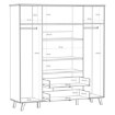 Forte Шафа для одягу, VNKS841-L25 - Home Club, зображення 9