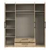 Forte Шафа з дзеркалом і шухлядами 200 см Cadixo Дуб Artisan, CDXS84S-D78 - Home Club, зображення 3