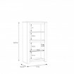 Forte Шафа 80 см Havanna, дуб зі старінням, HVNS411R-D67 - Home Club, зображення 5