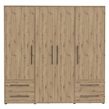 Forte Шафа 210 см із шухлядами, дуб Artisan, MKSS841-D78 - Home Club