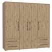 Forte Шафа 210 см із шухлядами, дуб Artisan, MKSS841-D78 - Home Club, зображення 4