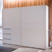 Forte Розсувна шафа 250 см з висувними ящиками Winn 2, біла, W2QS52331-120 - Home Club