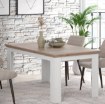 Forte Раздвижной стол 160x90 см Iloppa, дуб «Нельсон» / дуб «Снежный», EPLT401-J99 - Home Club
