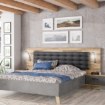 Forte Каркас ліжка + тумбочки, RCQL1184B-C692 - Home Club