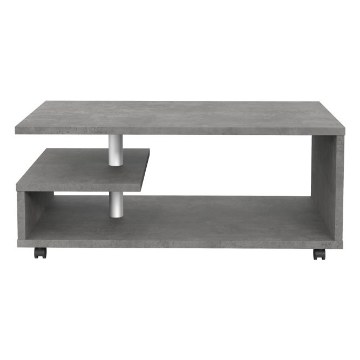 Forte Мобильный журнальный столик 105x60 см Bailey, бетон, BL1T01-U41 - Home Club