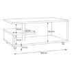 Forte Мобільний журнальний столик 105x60 см Bailey, бетон, BL1T01-U41 - Home Club, зображення 5