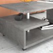Forte Мобільний журнальний столик 105x60 см Bailey, бетон, BL1T01-U41 - Home Club, зображення 6