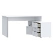 Forte Білий письмовий стіл із комодом 140x70 см, T2KB231L-C734 - Home Club, зображення 5