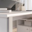 Forte Білий письмовий стіл із комодом 140x70 см, T2KB231L-C734 - Home Club, зображення 7