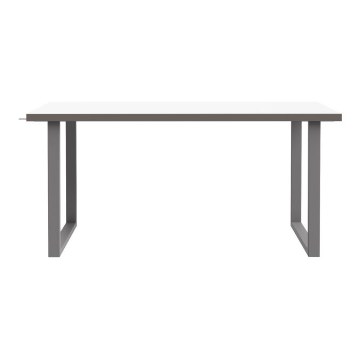 Forte Письмовий стіл 160x75 см Keflavik, білий/графітовий, KFLB422-120-940 - Home Club