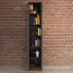 Forte Вузька стелажна стійка Clif Old – Wood Vintage/Бетон, CLFR715-C546 - Home Club