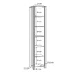 Forte Вузька стелажна стійка Clif Old – Wood Vintage/Бетон, CLFR715-C546 - Home Club, зображення 5