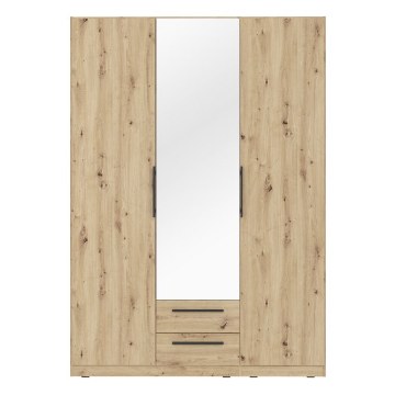 Forte Шафа з дзеркалом і шухлядами 150 см Cadixo Дуб Artisan, CDXS83S-D78 - Home Club