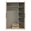 Forte Шафа з дзеркалом і шухлядами 150 см Cadixo Дуб Artisan, CDXS83S-D78 - Home Club, зображення 3