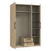 Forte Шафа з дзеркалом і шухлядами 150 см Cadixo Дуб Artisan, CDXS83S-D78 - Home Club, зображення 5