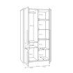 Forte Шафа 110 см Surfinio Сірий/Дуб Катанія, SFNS721R-M378 - Home Club, зображення 5