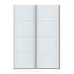 Forte Розсувна шафа 150 см Sophistispace, біла, SSQS72411-120 - Home Club, зображення 2