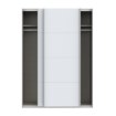 Forte Розсувна шафа 150 см Sophistispace, біла, SSQS72411-120 - Home Club, зображення 3