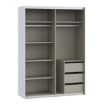 Forte Розсувна шафа 150 см Sophistispace, біла, SSQS72411-120 - Home Club, зображення 6