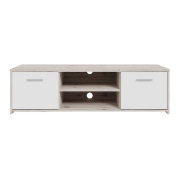 Forte Тумба під телевізор 140 см Quadro, пісочний дуб/білий, QDRT13-P79F - Home Club