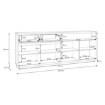 Forte Комод, FCRK242LB-Q288 - Home Club, зображення 13