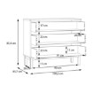Forte Комод із 3 шухлядами Penkridge, PQRK212-M848 - Home Club, зображення 7