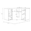 Forte Письмовий стіл, OKYB241-D108 - Home Club, зображення 9