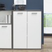 Forte Шкафчик 90 см Keflavik, белый/графитовый, KFLK321-J53 - Home Club, изображение 2