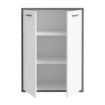Forte Шкафчик 90 см Keflavik, белый/графитовый, KFLK321-J53 - Home Club, изображение 3