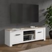 Forte Тумба під телевізор 160 см Elara Білий/Дуб Біанко, ERXT131-C586 - Home Club
