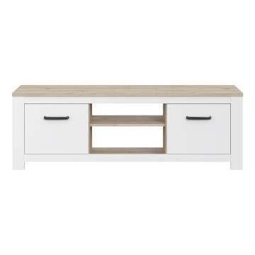 Forte Тумба під телевізор 160 см Elara Білий/Дуб Біанко, ERXT131-C586 - Home Club